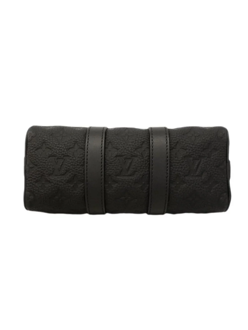 Louis Vuitton Handbag Monogram Taurillon Keepall Bandouliere 25 Black 2-Way